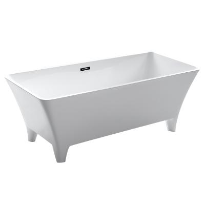 China 1700mm Freestanding Baby Clawfoot Plastic Acrylic Bathtub With Four Legs zu verkaufen