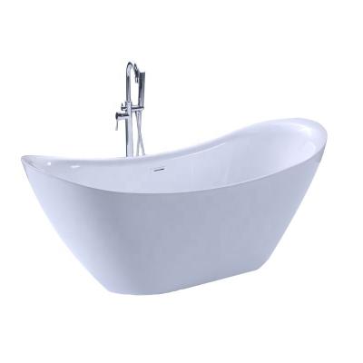 Chine Single White Center Drain Acrylic Freestanding Bathtub à vendre