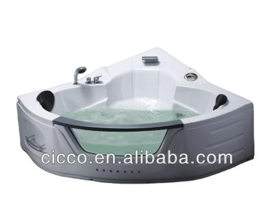 China Simple Double Skirt European Style Bathroom Used Whirlpool Massage Cheap Bathtub zu verkaufen