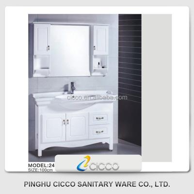 China Modern Vanities Cabinet , Bathroom Furniture Veneer MDF Bathroom Set for sale