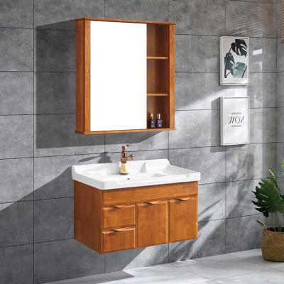 China China Supplier Wall Hung Solid Wood Modern Bathroom Antique Vanities zu verkaufen