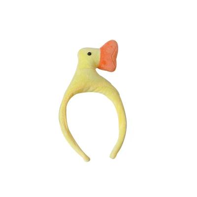 China Hair Decoration Popular Duck Face Wash Hair Band Cute and Funny Duck Head Cartoon Fashion Pressed Hair Band Women's Headwear for sale