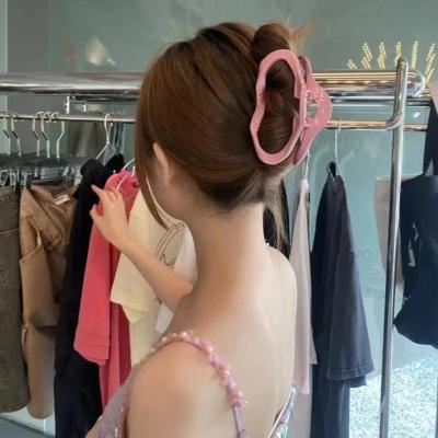 China Decoration 2023 hair Claw Clamps For Women Girls Ladies Jelly colored Irregular clouds acrylic hair clips claw for sale