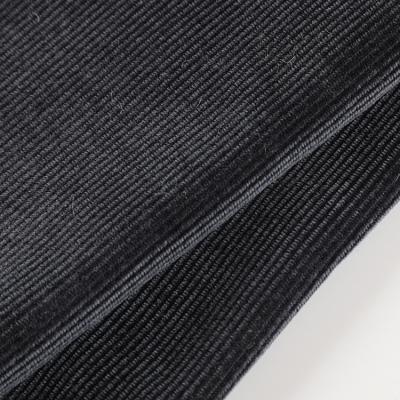 China Blackout High Quality Solid Rib Stretch Knit Corduroy 98 Polyester 2 Spandex Fabric For Garment for sale