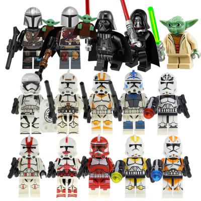 China Safety Star Wars Baby Yoda Clone Troopers Darth Vader Mini Building Block Figures Toys For Children for sale