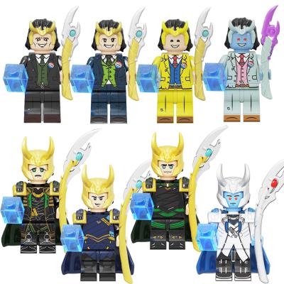 China New Security KF6141 Movie Serires Super Heroes Character Loki Mini Building Block Figures Toys For Children for sale