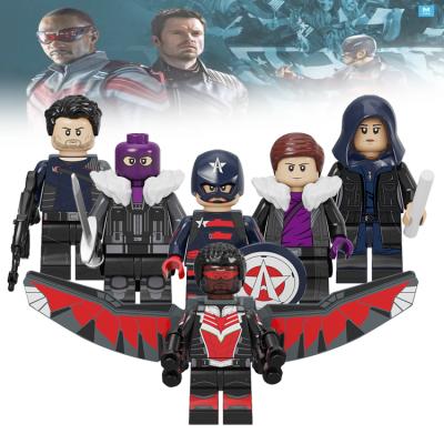 China Security Super Heroes Figures KF6135 U.S.Agent Baron Zemo Mini Building Blocks Falcon and Winter Soldier Figures for sale