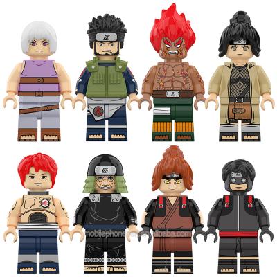 China Japanese Anime Collectible Model Building Blocks Bricks Figure Uzumaki Boruto Gaara Senju Kakuzu Pein Security Action Numbers KDL811 for sale