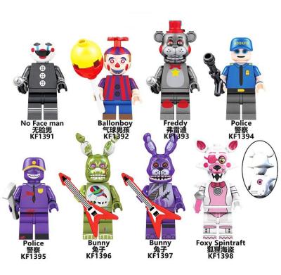 China Security Horror KF6122 No Face Man Ballonboy Mini Freddy Five Nights Crafty Bricks Figures Building Blocks Model Toys For Children for sale