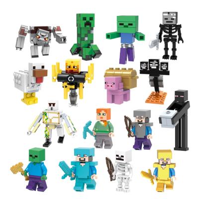 China Safety My World Rock Monster Zombie Phantom Building Block Chick Zombie Animal Skeleton Bricks Figures For Kids Toys Gift X0294 X0295 for sale