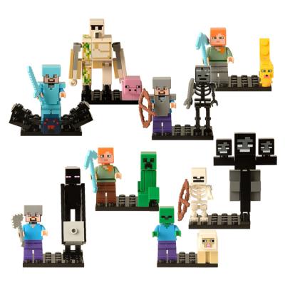 China My Hot Safety World's Block Bricks Monster Skeleton Zombie Mini Animal Chick Smart Figures Famous Game Toys X0127 for sale