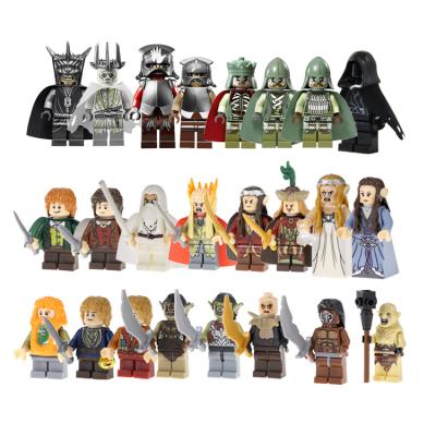 China Famous Safety Movie Appearance King Lord Of Elf King Mordor Building Block Figures Toys For Children for sale