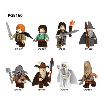 China Movie Lord Of The King Of Security PG8160 Medieval Knight Mini Building Blocks Figures Toys For Children for sale