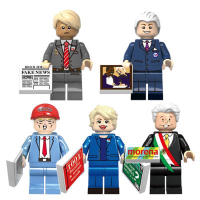 China President Donald John Trump Hillary Clinton Joseph Robinette Biden Mini Building Block Figures KF6127 Mexico USA Security for sale