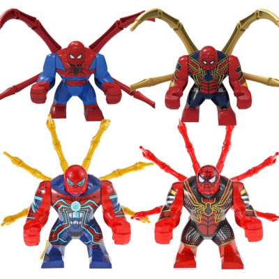 China Safety Superheroes Series Spiders Teams Great Building Block Figures Toys For Children KF6092 for sale