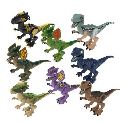 China The Safety World Bricks Figures Jurassic Period Black Dinosaur Building Block The Smart Figures Toys For Children Toys PG8239 for sale