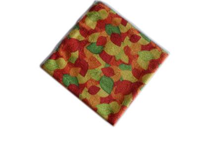 China Printed Microfiber Cleaning Towel Autumn Leaves for sale