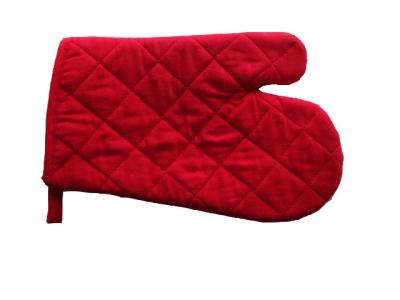 China 26cm Single Oven Mitt Cotton Quilted Oven Mitt Wholesale Promotion Oven Mitt , Red for sale