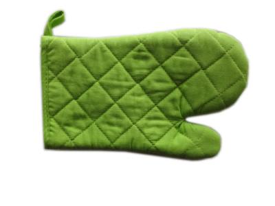 China Canvas Thin Fabric Oven Mitt for Promotion Easy Kitchen Oven Mitt Potholders , Grass Green for sale