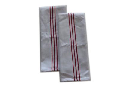 China Cotton Tea Towel Dish Towel with Strip in The Middle for sale