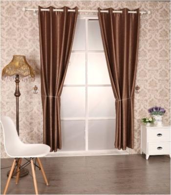 China Embossed Polyester Black Out Window Curtain for sale