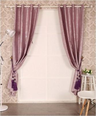 China Window Curtain Embrossed Black Out With Flocking for sale