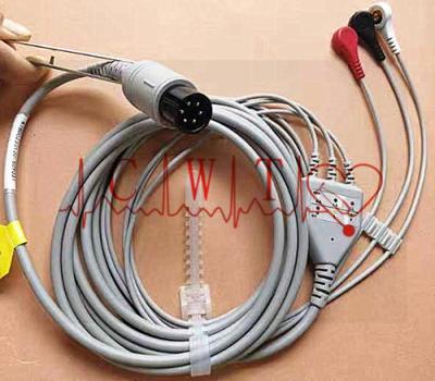 China 989803166311 3 führen Ecg-Kabel, PHiliph Goldway Ecg Trunk Cable zu verkaufen