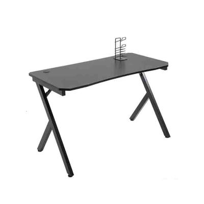 China Classic KD Design E-sports Gaming Computer Desk Table With Cup Holder Earphone Hook for sale