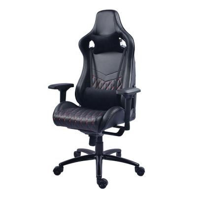 China (Height)Adjustable Luxury Black E-SPORT Gaming High Ergonomic Chair With Frog Mechanism And Molding Foam for sale