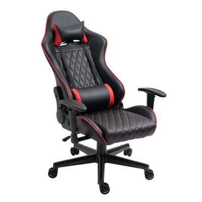 China New Arrival Ergonomic Ergonomic Racing Computer PC Gamer Gaming Chair (Height) Adjustable Black Red Leather Desk for sale