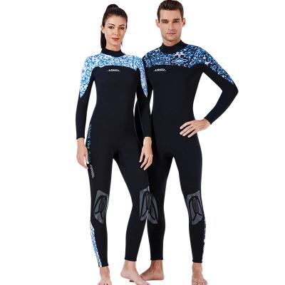 China 2020 New Chinoiserie Series of Blue and White SCR Neoprene Anti-UV 3MM Wetsuit Diving Suit for sale