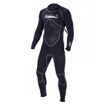 China 3MM Anti-UV Mens Neoprene Body Wetsuit Diving Suit Towel Full Back Male Zipper Striping Super Elastic for sale