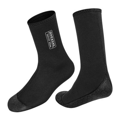 China Wholesale 3 mm Silica Gel 2021 New Design Anti-UV Reinforce Non-slip Diving Socks Surf Sock Neoprene Diving Socks for sale