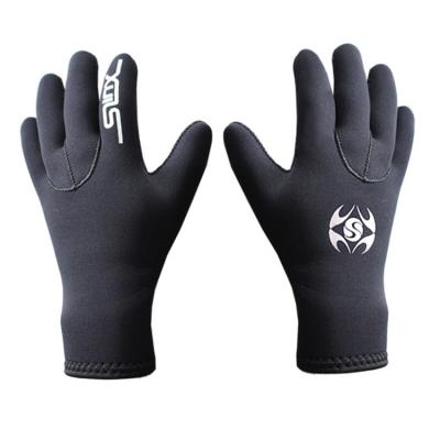 China Hot Selling Classic 3mm Full Finger Five Finger Keep Warm Flexible Dive Gloves Diving Scuba Diving Gloves for sale