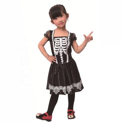 China Halloween Party Dresses For Kids Skeleton Kid Girls Costumes Ghost Reaper Costume Cosplay Scary Costume For Birthday Party for sale