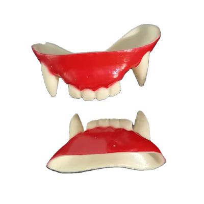 China Funny Halloween Plastic Dentures and Tricky Funny Plastic Soft Teeth Male Teeth Zombie Teeth Vampire Teeth Braces for sale