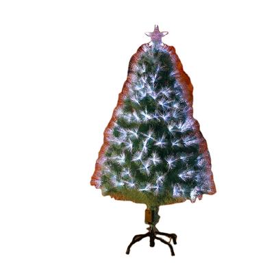 China PVC Xmas Fiber Tree Christmas Decoration Blue White Radiating Light Light Tree 60cm 90cm for sale