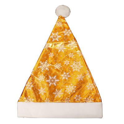 China Colorful Snowflake Xmas Christmas Gifts Kids Fleece Adult Hat Sequin Xmas Hat Can Be Customized Wholesale for sale