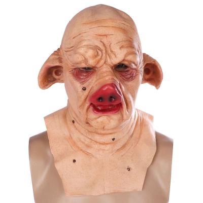 China PU Foam Dress Up Pig Head Mask For Halloween Carnival Night Dance Pig Bajie Mask Spoof Pig Mask Main Wholesale for sale