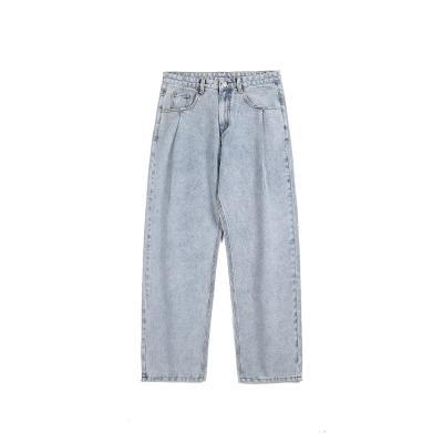 China Fashionable Old Dad's Fashionable Wide Leg Old Feeling Loose Washed Loose Men's Brand Nine Point Pants for sale