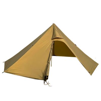 China D-Door 210T Portable Outdoor Wind-Resistant Rainproof Single Layer Double D-Door Tent for sale