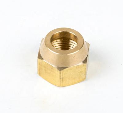 China Refrigeration Parts Wholesale Brass Nut Accessories For Air Conditioning Plumbing Materials Fitting for sale