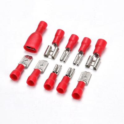 China Connecting Wire Cable Cord End Terminals 2.5mm Pins14AWG Insulated Crimp Terminal for sale