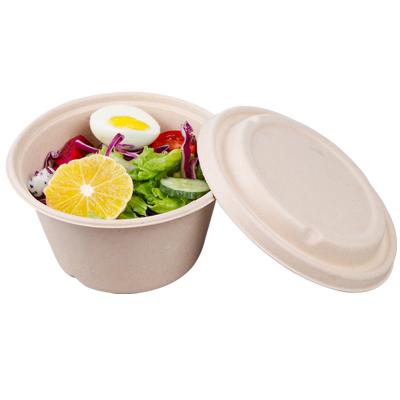 China Disposable Disposable Customized Takeout Bowl 300ml 450ml 750ml 1000ml Tableware Paper Pulp Food Container for sale