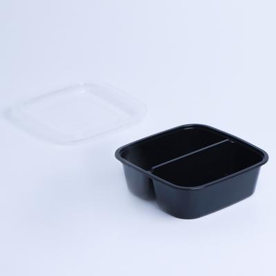 China Disposable Environmental Plastic Portable Food Bento Box Take Out Packaging Lunch Box for sale