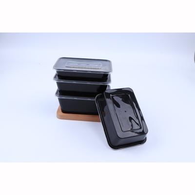 China Food Rectangle Disposable Plastic Lunch Box Meal Leakproof Box For Food for sale