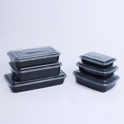 China Disposable Plastic Food Tableware One Compartment Food Container Eco - Friendly Lunch Box for sale