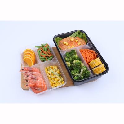 China Food Rectangle Disposable Plastic Lunch Box Meal Leakproof Box For Food for sale