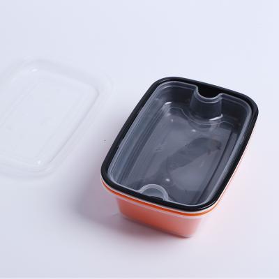 China Disposable Top Food Storage Box Plastic Food Grade Portable Takeout Box for sale