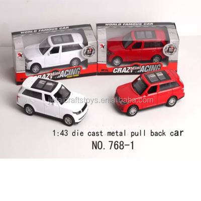 China 1:43 Metal Die Cast Metal Pull Back Car Model Cars Metal Toy Cars for sale